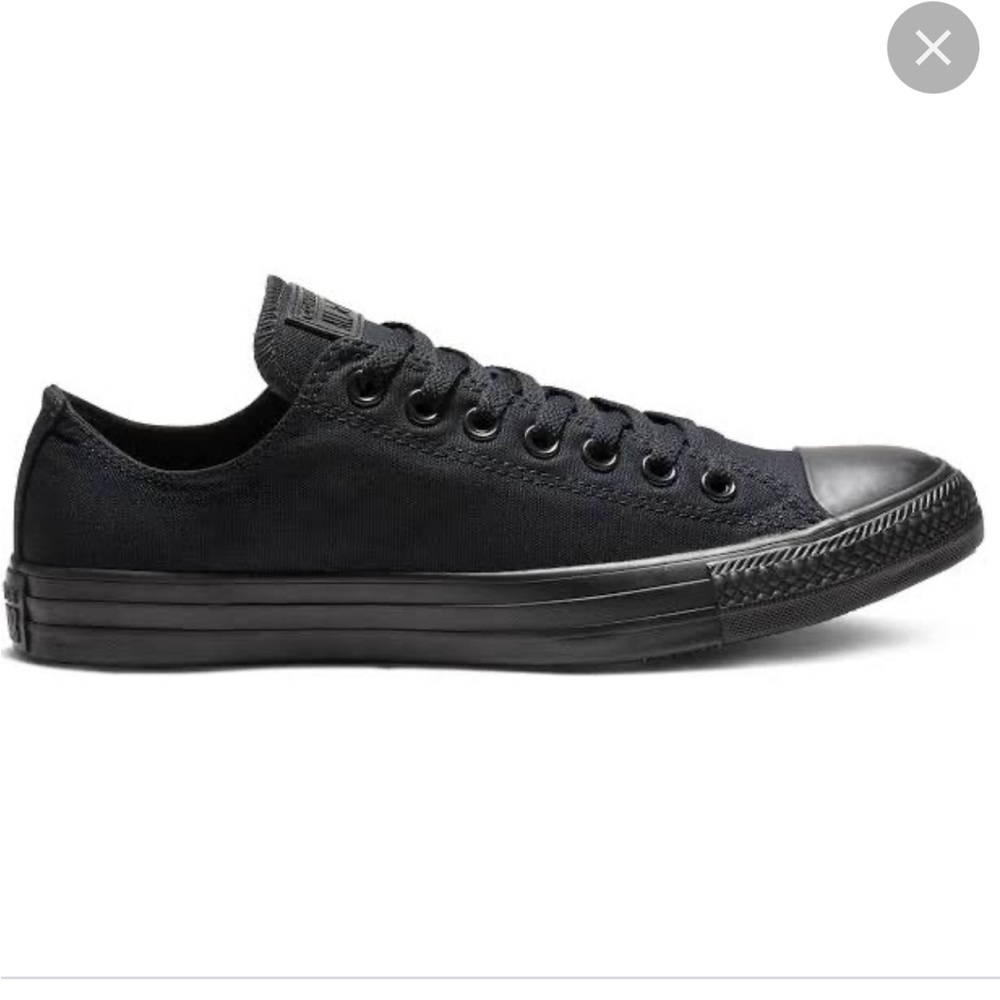 Converse low tops- black. Basically brand new